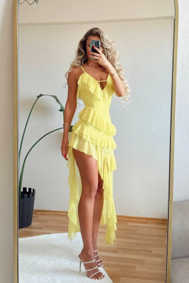 Sukienka XIRELFA YELLOW