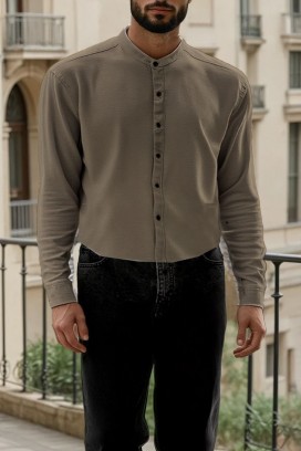 Koszula TERENTO KHAKI
