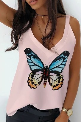 Top BUTTERFLANA PINK