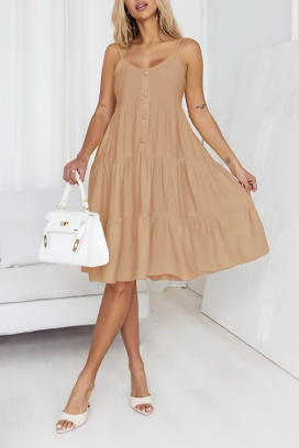 Sukienka SOLFERNIA BEIGE