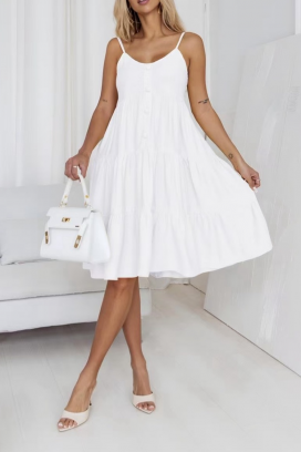 Sukienka SOLFERNIA WHITE
