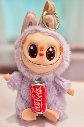 Akcesorium do torby LABUBU COCA COLA LILA