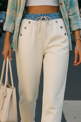 Spodnie DENVILA WHITE