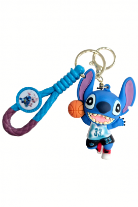 Akcesorium do kluczy, placaków i toreb STITCH Basketball BLUE
