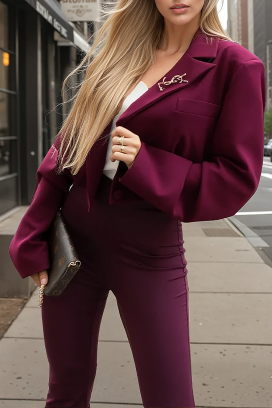Marynarka IVENDINA BORDO