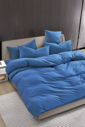 Komplet pościeli SOLPESA BLUE 160x200 cm памук - 3 elementy