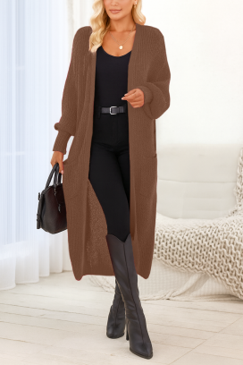 Kardigan ZAFORNDA BROWN