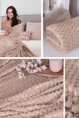 Koc BELMONGA BEIGE 160x200 cm