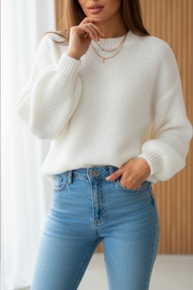 Sweter VIZONDRA WHITE