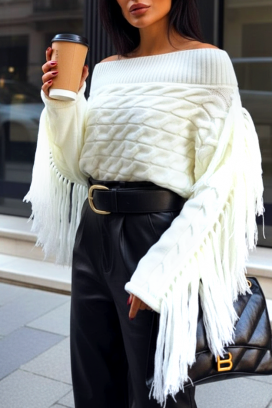 Sweter REZVILZA WHITE