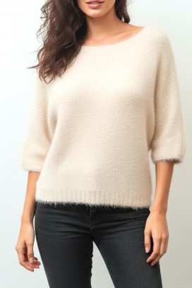 Sweter LUKSONZA ECRU