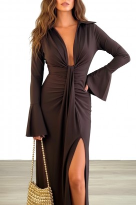 Sukienka SANFUKSA BROWN