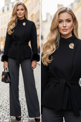 Płaszcz BLOFLINDA BLACK