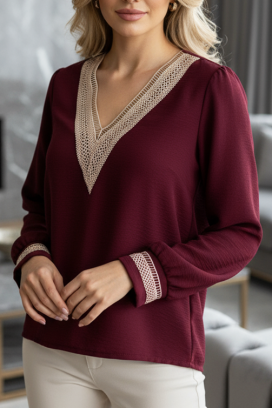 Bluzka ARETONA BORDO