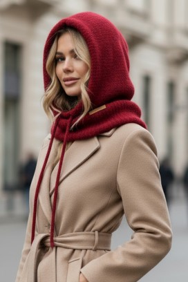 Czapka KAPILDA BORDO