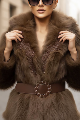 Płaszcz MEMELONDA BROWN