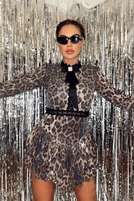 Sukienka GELZONDA BROWN