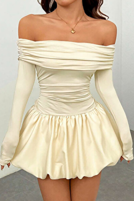 Sukienka SEROLMA ECRU