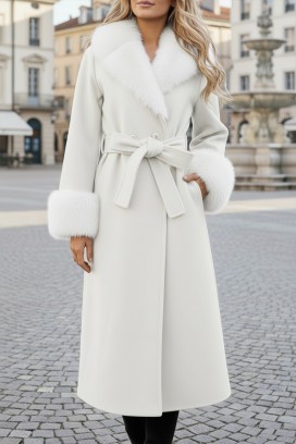 Płaszcz LUXINDA WHITE