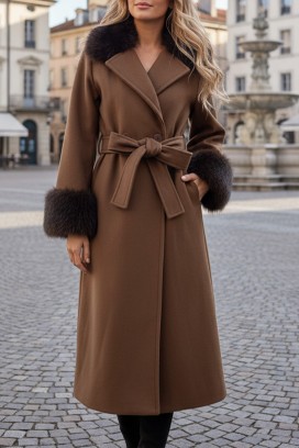 Płaszcz LUXINDA BROWN