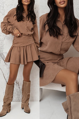 Sukienka BELETINA BROWN