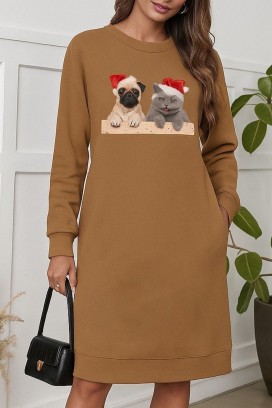 Sukienka ANELRINDA CAMEL