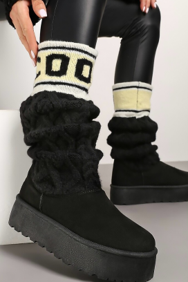 Kozaki tekstylne KARMENZA BLACK