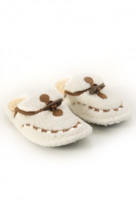 Kapcie BLOMERFA ECRU