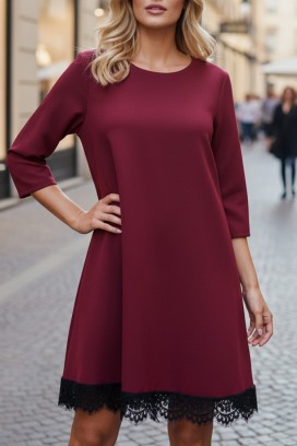 Sukienka DEBROLA BORDO