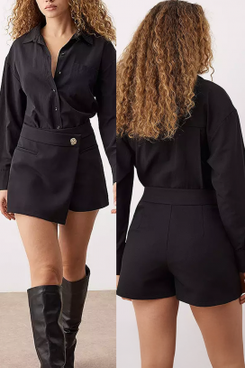 Spódnico - spodnie ALDRELZA BLACK