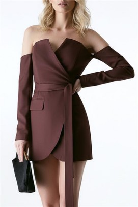 Sukienka ZALPRENDA BROWN