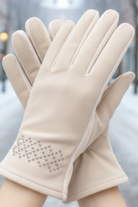 Rękawiczki VAKALZA ECRU
