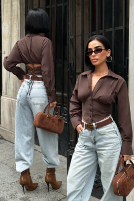 Koszula BANSOLTA BROWN