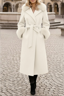 Płaszcz LUXINDA WHITE