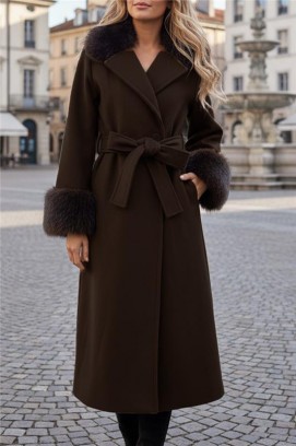 Płaszcz LUXINDA BROWN