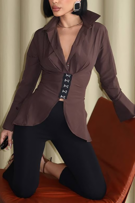 Koszula ZALORENA BROWN