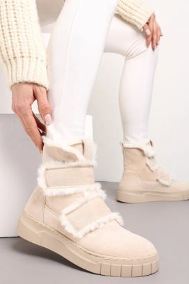 Botki ZALVRINDA ECRU