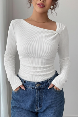 Bluzka TREBOLDA WHITE