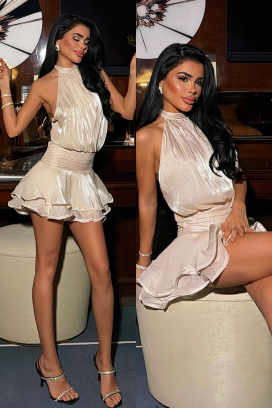 Sukienka NEBRALDA BEIGE