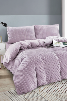Komplet pościel SLOVERZY LILA 160x200 cm bawełna - 3 elementy