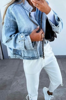 Kurtka jeansowa TANVELZA BLUE