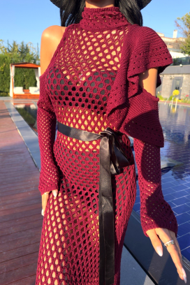 Sukienka SOBELZA BORDO