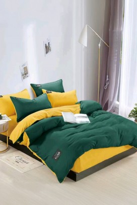 Komplet pościeli TRENILMY GREEN 160x220 cm bawełna - 3 elementy