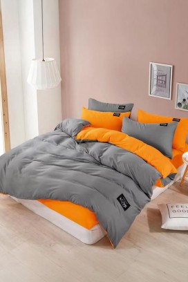 Komplet pościeli TRENILMY ORANGE 160x220 cm bawełna - 3 elementy