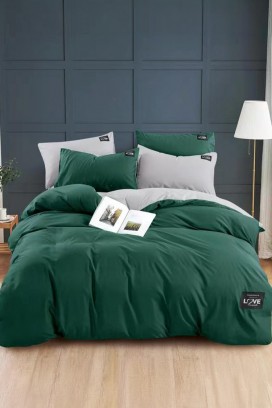 Komplet pościeli TRENILMY GREEN 200x220 cm bawełna - 3 elementy