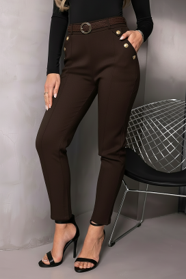 Spodnie ZIRVELLA BROWN