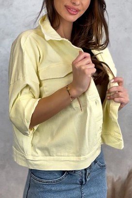 Kurtka Jeansowa MOLDENZA YELLOW