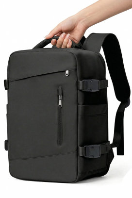 Plecak podróżny WINZONA BLACK – zgodny z wymogami Ryanair/Wizz Air