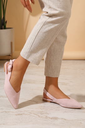 Eleganckie buty damskie z noskiem w szpic ALEDINA PINK